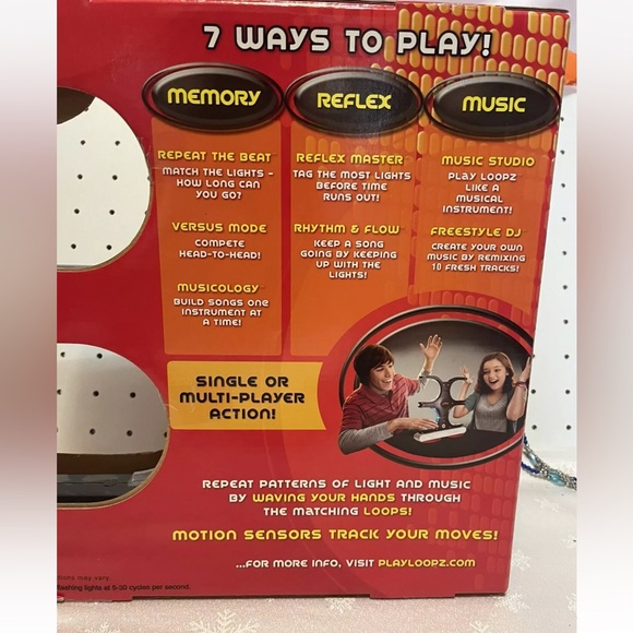 Mattel Loopz Electric With Lights 7 Ways To Play Music Memory Game New 25.00 - Picture 3 of 4